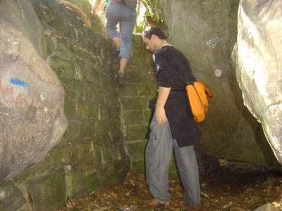 fontainebleau forest rock shelter cave france laia sadnrni hellekin o wolf