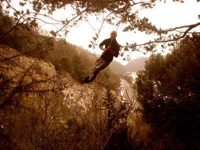 tree rope swing heath bunting walcombe slade slope bristol avon gorge bristol