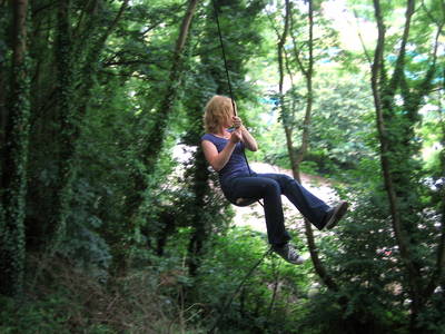 tree rope swing narroways millennium green slope sophie mellor