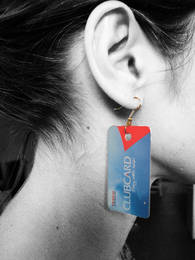clubcard earrings