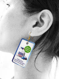 clubcard earrings