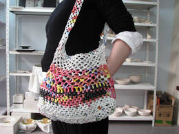 crochet plastic bag