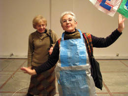recyclyng plastic bags public workshop apron