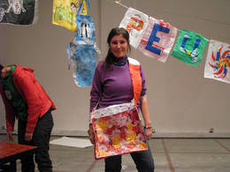 recyclyng plastic bags public workshop bag
