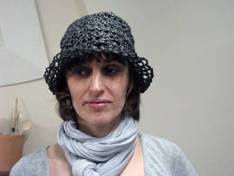 plastic bag hat black vanja