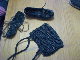 black plastic bag espadriles