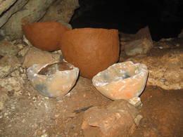 prehistoric pottery drying