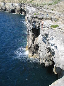  deep water soloing dws congor cave connor cove england activist