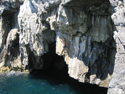  sea cliff climbing congor cave connor cove swanage heath bunting