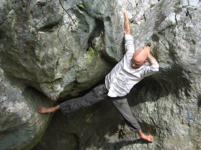 fontainebleau forest barefoot rock climbing france heath bunting