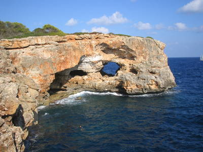 deep water soloing dws majorca cala sa nau