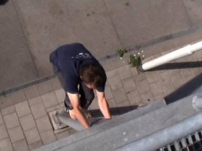 fire escape urban climbing  graeme hogg rotterdam