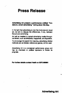funded art covert advertising release