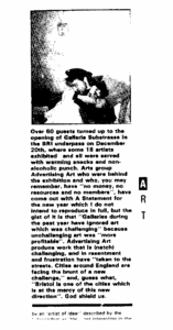 substrasse gallery venue magazine report