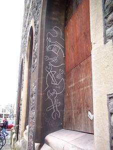 chalk graffiti spanners queens square bristol