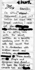 self censored serviette letter rachel baker