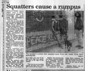 cambridge city road grafton centre squat heath bunting christopher jones david landy