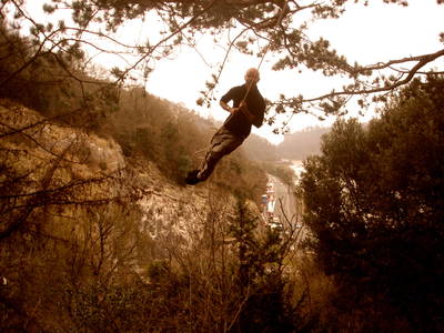 rope swing avon gorge heath bunting