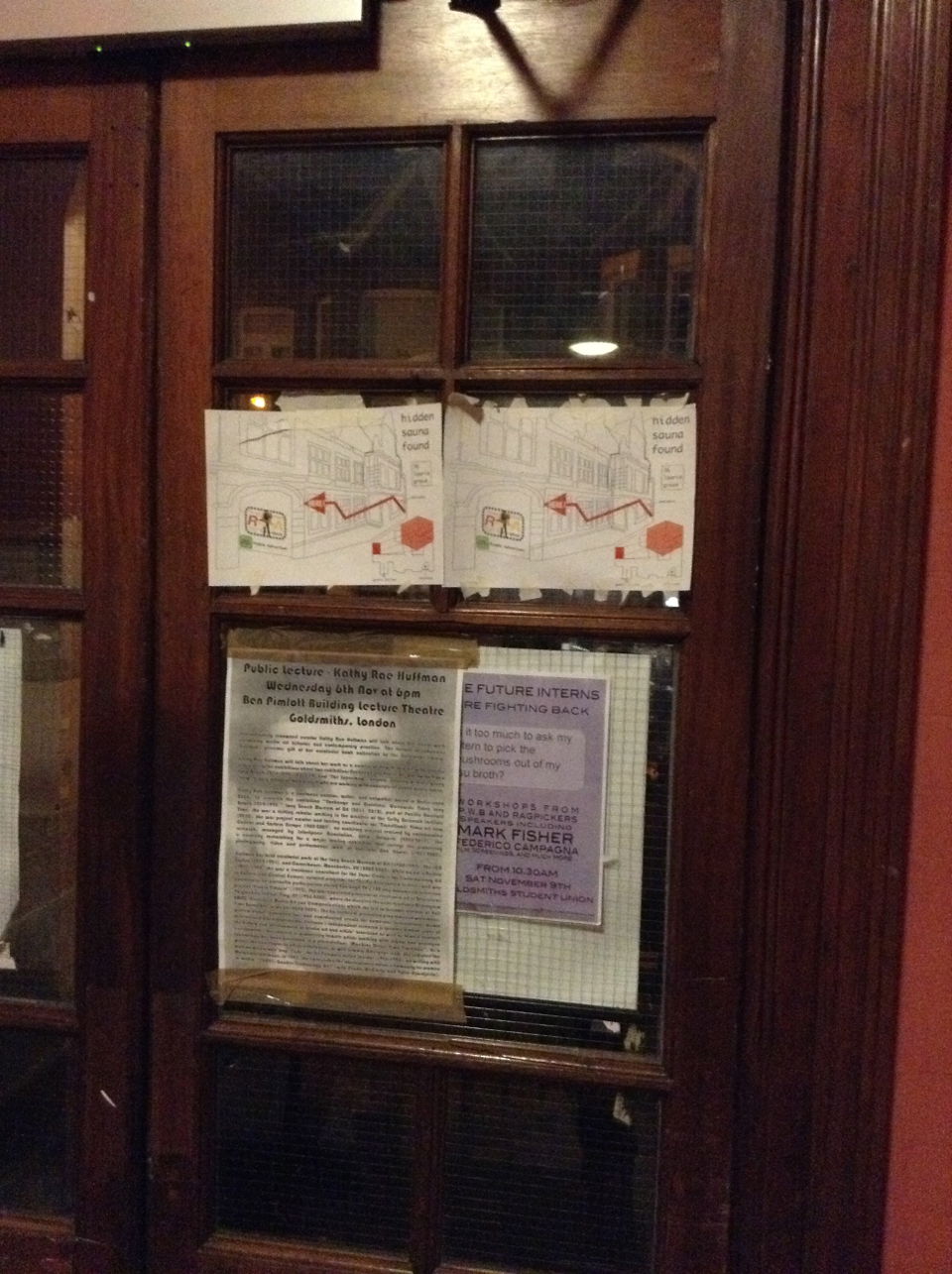 hiddensaunafoundondoorfromdistance