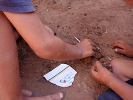 dahab kids making falafel