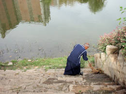 stairs river