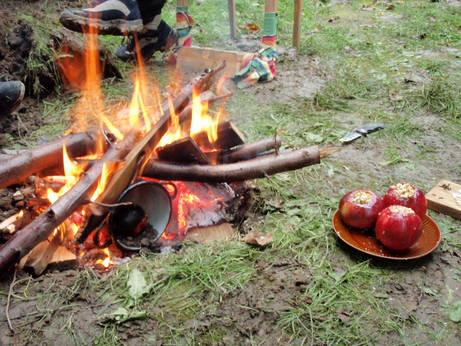 baked apples nuts