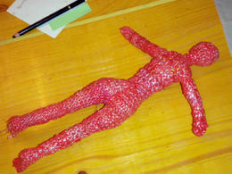 crochet plastic bag doll