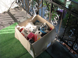plastic bag cushion preparing material