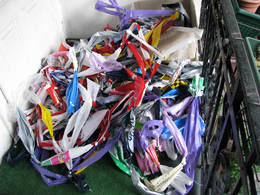 plastic bag cushion preparing material