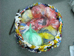 plastic bag cushion filling