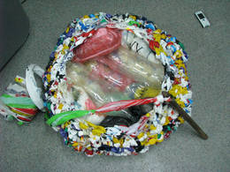 plastic bag cushion filling