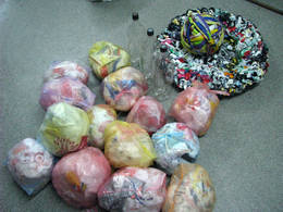 plastic bag cushion filling