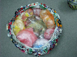 plastic bag cushion filling