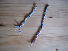 plastic bag twisted rope