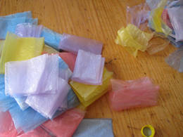 plastic bag twisted rope