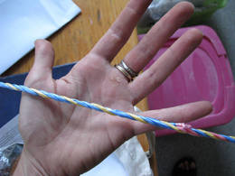 plastic bag twisted rope