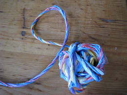 plastic bag twisted rope